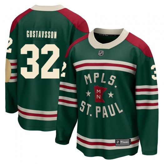 Filip Gustavsson Minnesota Wild Men's Fanatics Branded Green 2022 Winter Classic Breakaway Jersey