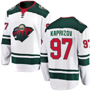 Kirill Kaprizov Minnesota Wild Youth Fanatics Branded White Breakaway Away Jersey
